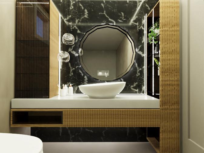 Semizkumlar iç mimari banyo