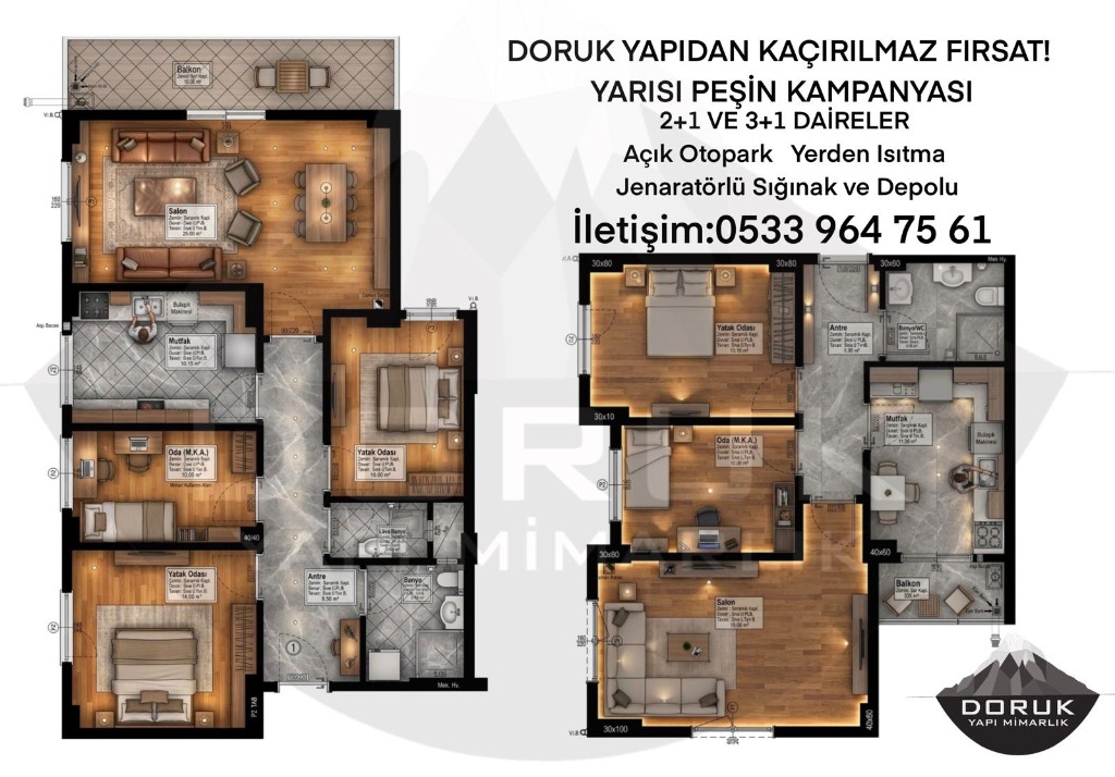 Sakarya Tuzla Mahallesi Bina Projesi plan kolaj görseli