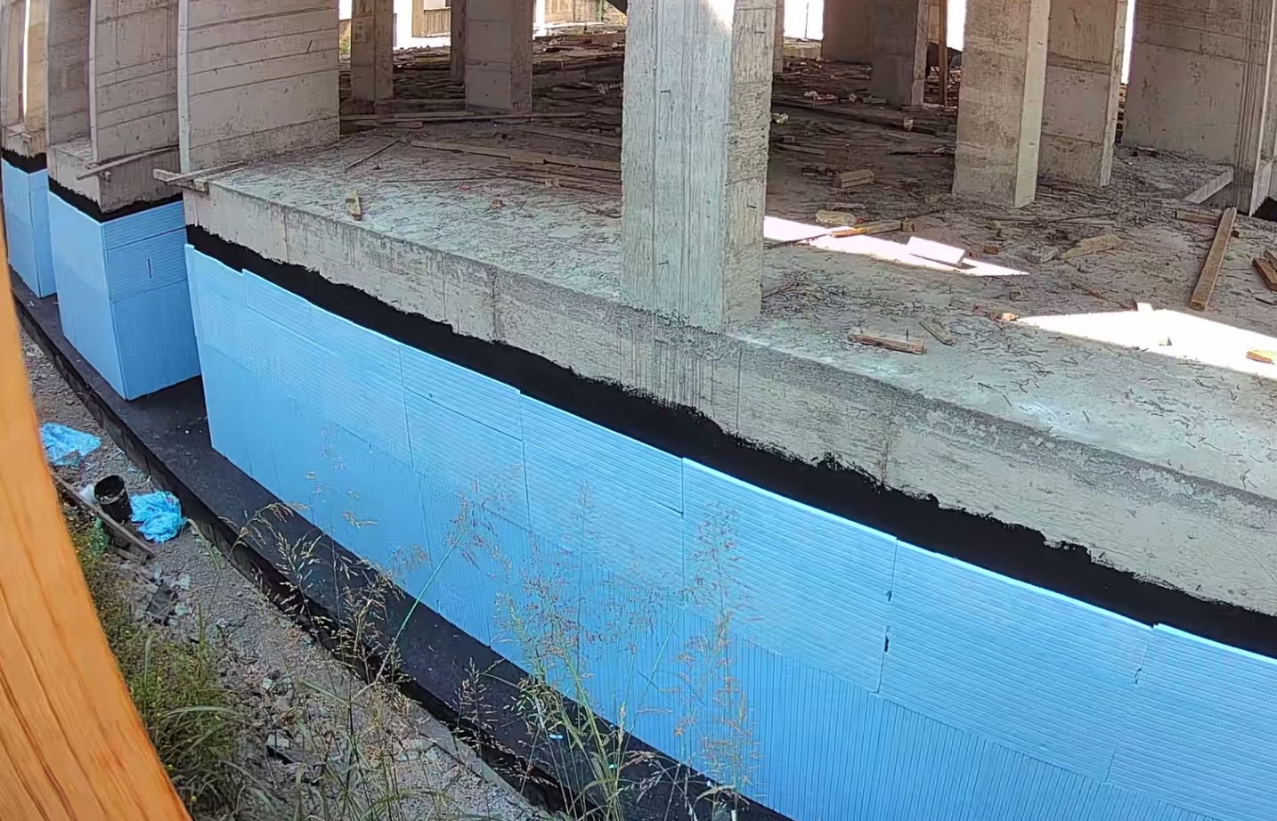 Sakarya Tuzla Mahallesi Bina Projesi uygulama aşaması temel su yalıtımı ve ısı izolasyonu görünümü 12